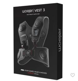 Woojer High-Fidelity Haptic Vest 3: Gaming Accessory for PlayStation 5, Xbox Series X, Nintendo Switch, PC