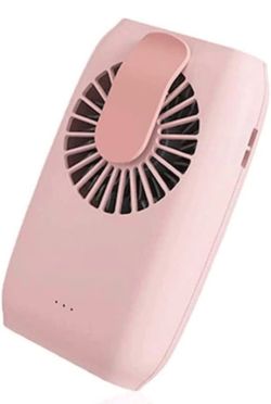 Small Personal USB Desk Fan, Portable Desktop Table Cooling Fan Powered by USB,Strong Wind,Quiet Operation,for Home Office Car Outdoor Travel(Pink)