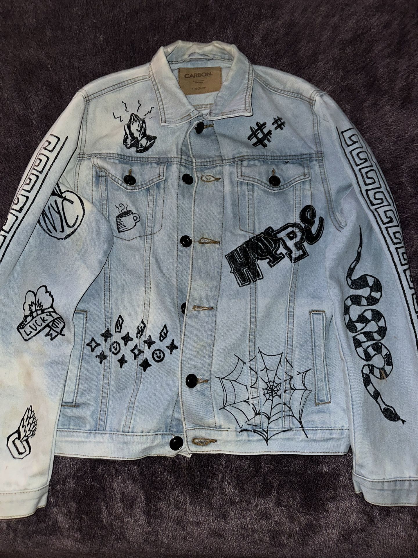 Graffiti / Doodle Jean Jacket