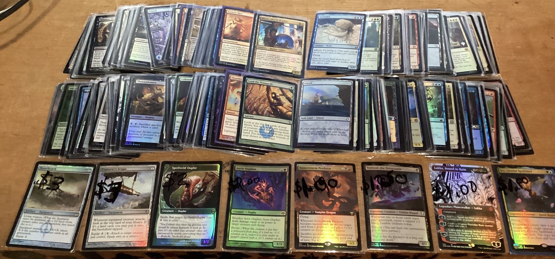 215 Magic the Gathering Foil Card lot from 2010s-2020s #1