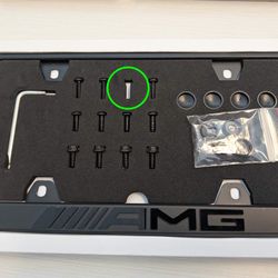 AMG Black Metal License Plate Frame