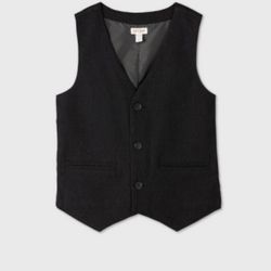 Boys' Woven Suit Vest - Cat Jack Gray XS 4/5