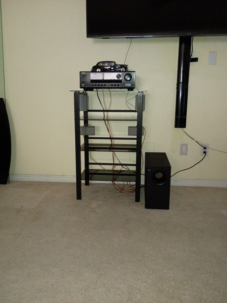Onkyo Receiver & Stand