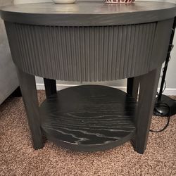 2 Black Side Tables
