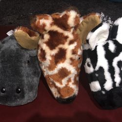 Diane Shapiro Plush Mounted Head Animals $50/each OBO On All 3