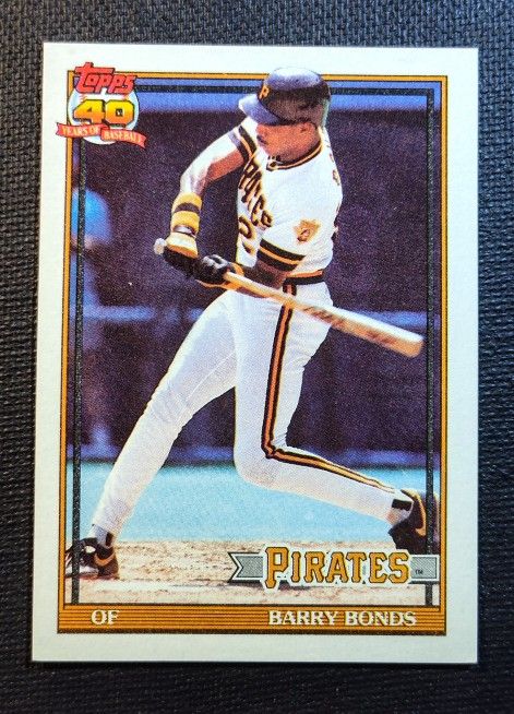 1990 Topps 40 Years Of Baseball Card #570 Barry Bonds