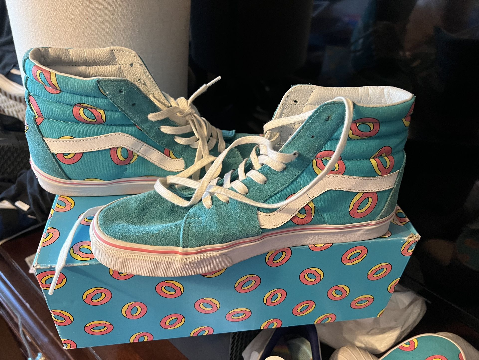 VANS SK8 HI ODD FUTURE OF DONUT scuba blue sneakers men's Size:10.5 men’s #vans