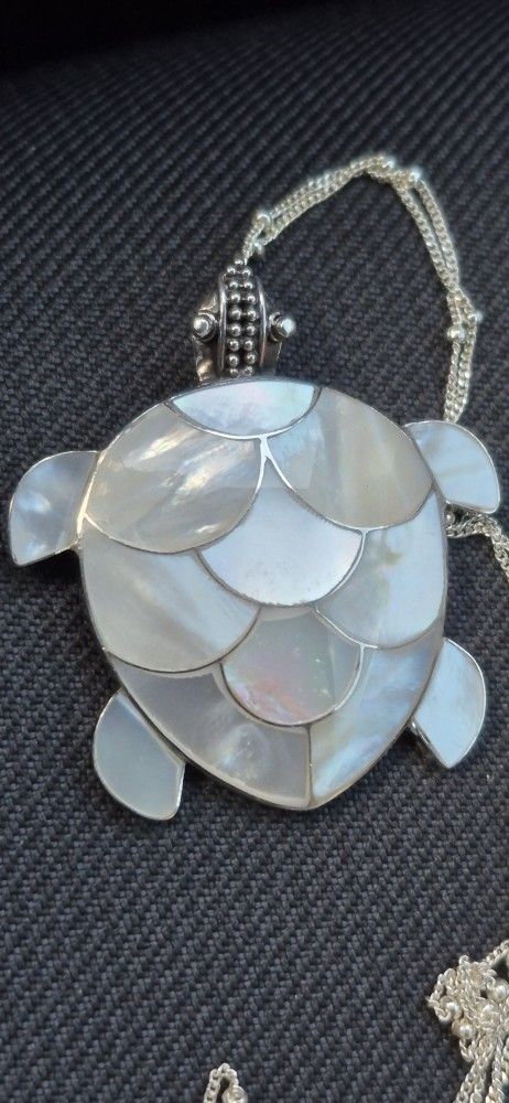 turtle sterling silver with chain