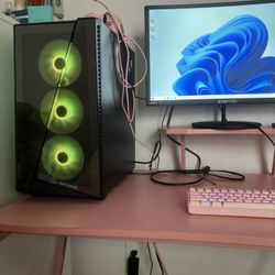 PC comes with monitor, gaming chair, desk and more negotiable