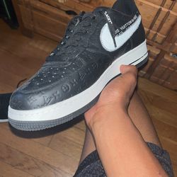 Louis Vuitton and Nike Air Force 1 Friends and Family Black