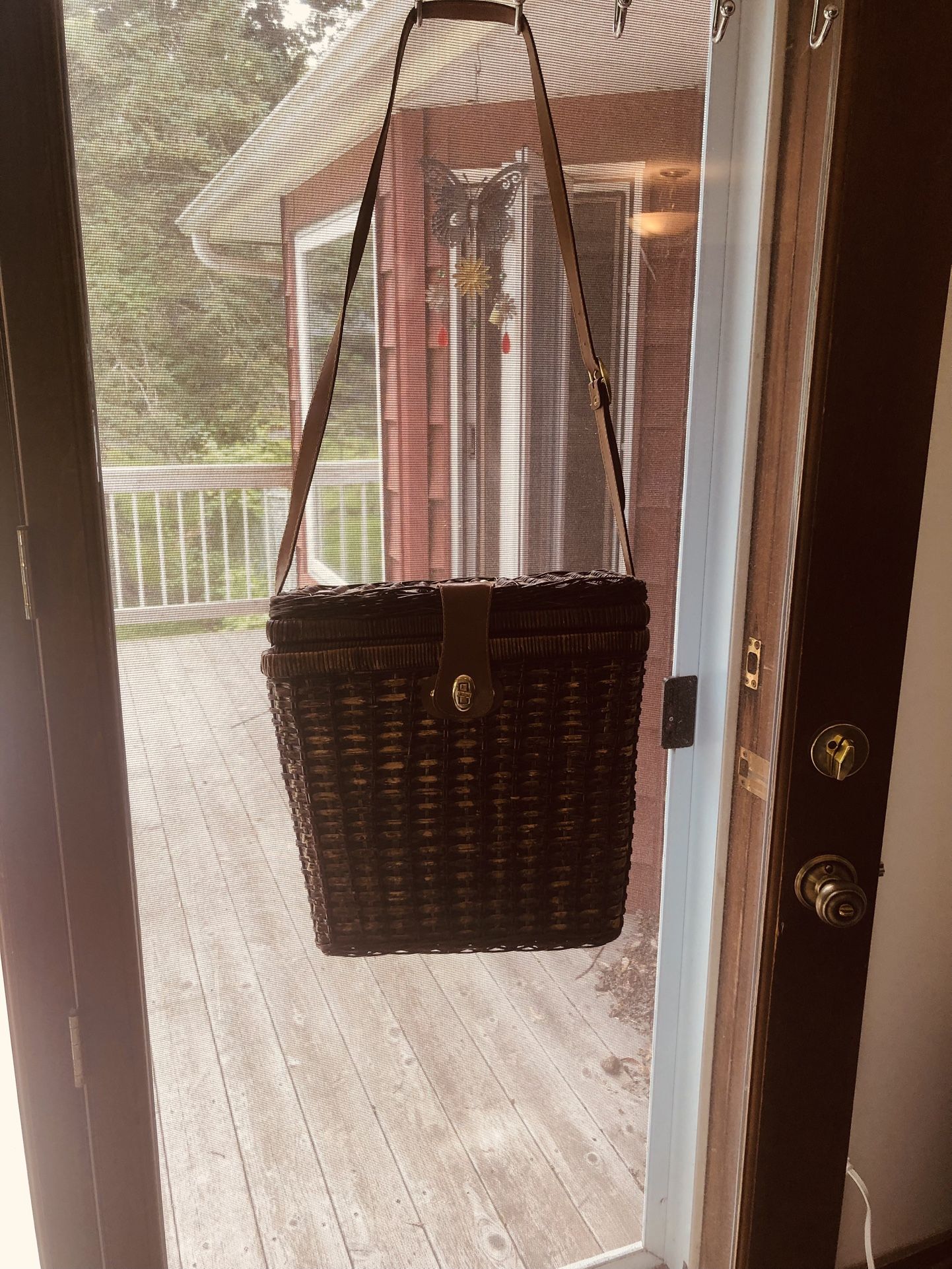 Picnic Basket With Place Settings For Two