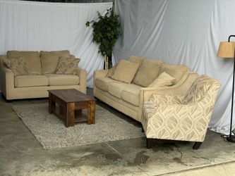 Couch loveseat and chair