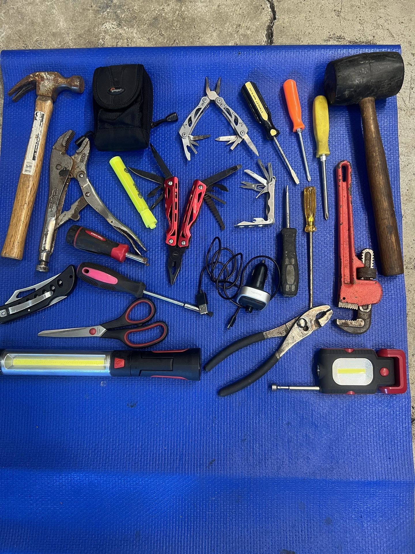 Mixed Tools And Home Improvement. Snap on. multiple tools.