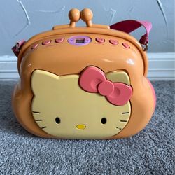 Sanrio Hello Kitty Pocketbook AM/FM Radio CD Player Boombox 2003