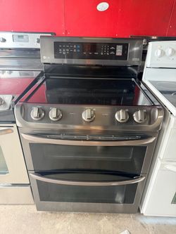 Lg stove Electric black stainless steel dual oven