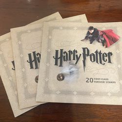 New Harry Potter Book Of 20 First Class Stamps $25