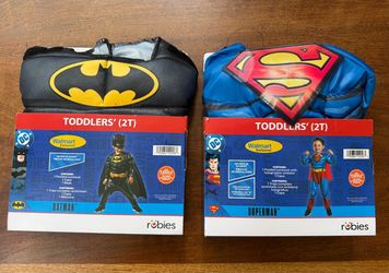 Batman & Superman 2T Costumes $12 each