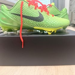 🐍 KOBE 6 Grinch Cleat Size 9 With Victory Insoles  THROW OFFERS 