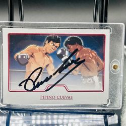 Pepino Cuevas Mexican Boxing Legend Signed Trading Card Rare!