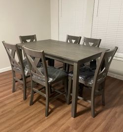 Dining table and chairs