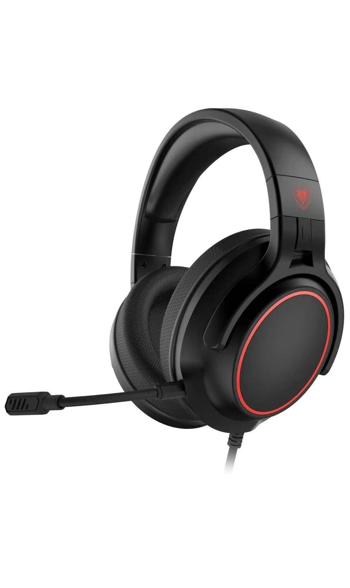 Stereo Gaming Headset for PS4, Xbox One, PS5 Controller, PC, Over Ear Headphones with Microphone, Noise Cancelling Mic, Bass Surround, Soft Memory