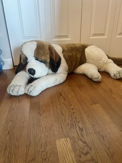 Stuffed Animal Saint Bernard Dog