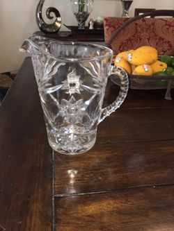 Floral pitcher