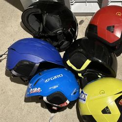Kids Ski Helmets. Sz Xs & Up.    $20-35