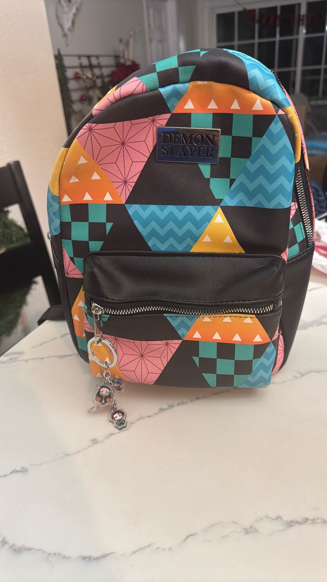 Demon Slayer Backpack W Keychain