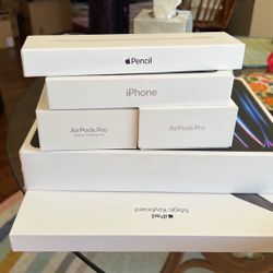 Empty Apple Product Boxes