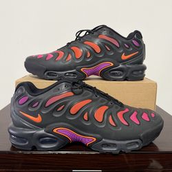 Nike Air Max Plus Drift Black Vivid Purple Total Orange FD4290-014 Men Size 12