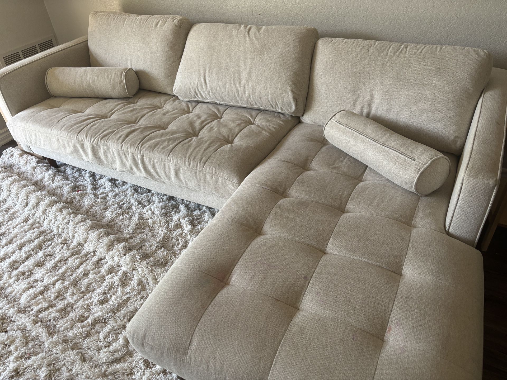 Beige Modern Couch