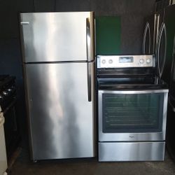 Combo Estufa Electrica 220v 30 Inch Y Nevera 