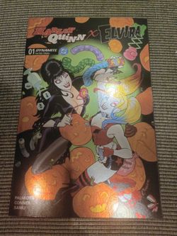 Harley Quinn X Elvira #1 - Cover F Amanda Conner Foil Variant 2025!!!
