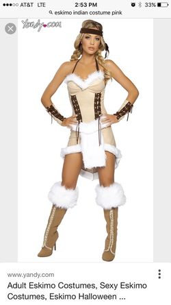 Eskimo Female Halloween Costume-pink