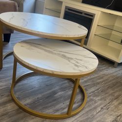 Gold & Marble Coffee Table 