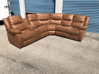 Power Reclining Sectional Couch