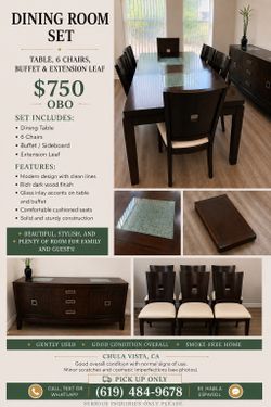 Used Dinning Table &Buffet