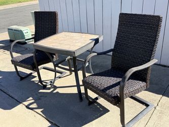 Outdoor Table and Two Chairs - set of 3 pieces