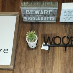 Various, NWT, NWOT, and Gently Loved Lot of Home Decor for Dog Lovers