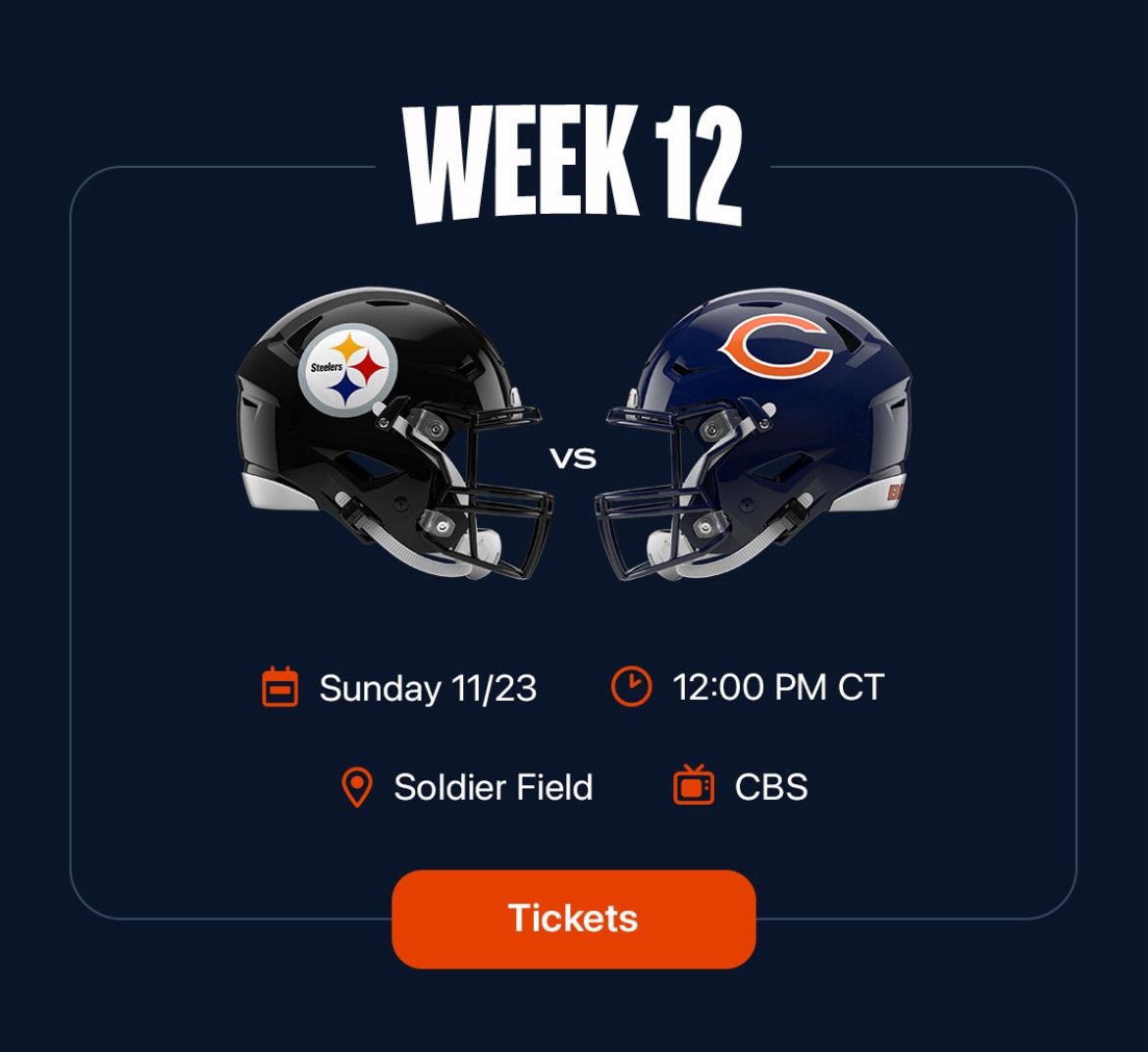 Bears vs Steelers - Nov 23