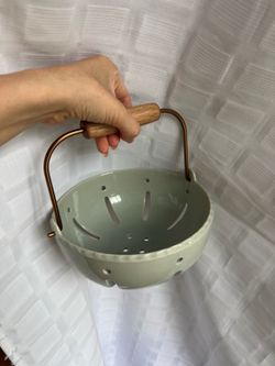 Ceramic fruit & vegetable wash bowl