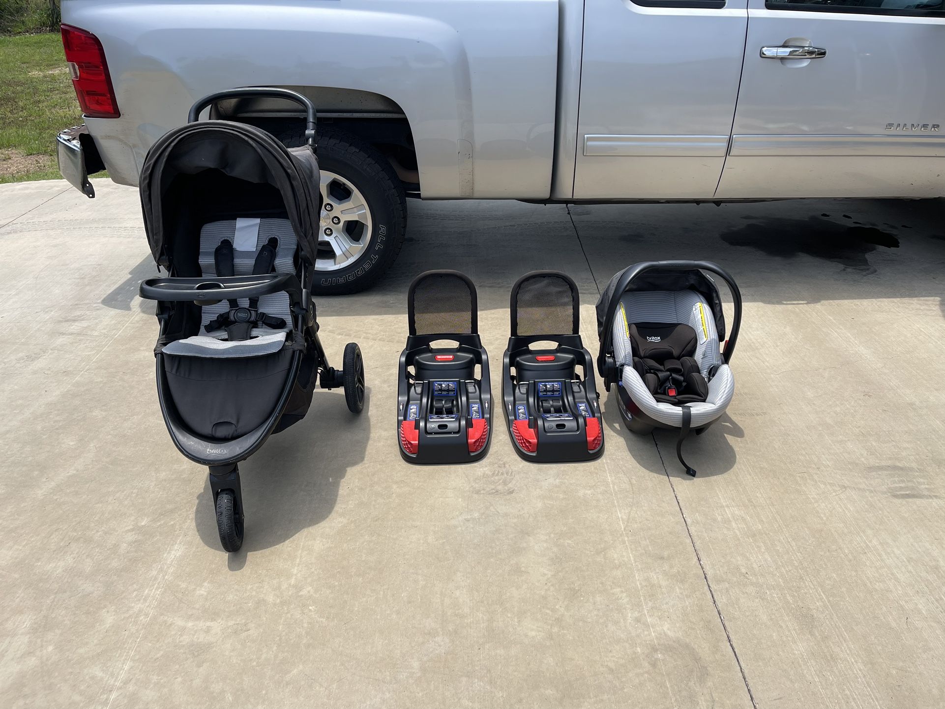 AMAZING DEAL! Britax B-Free Premium Clean Comfort Travel System with Endeavours Infant Car Seat