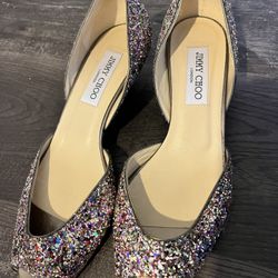 Jimmy Choo Confetti Kitten Heel, Size 39