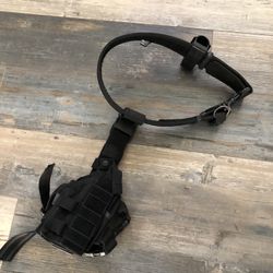 Blackhawk belt with accessories in gun holster