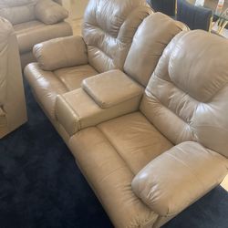 Leather Sectional 