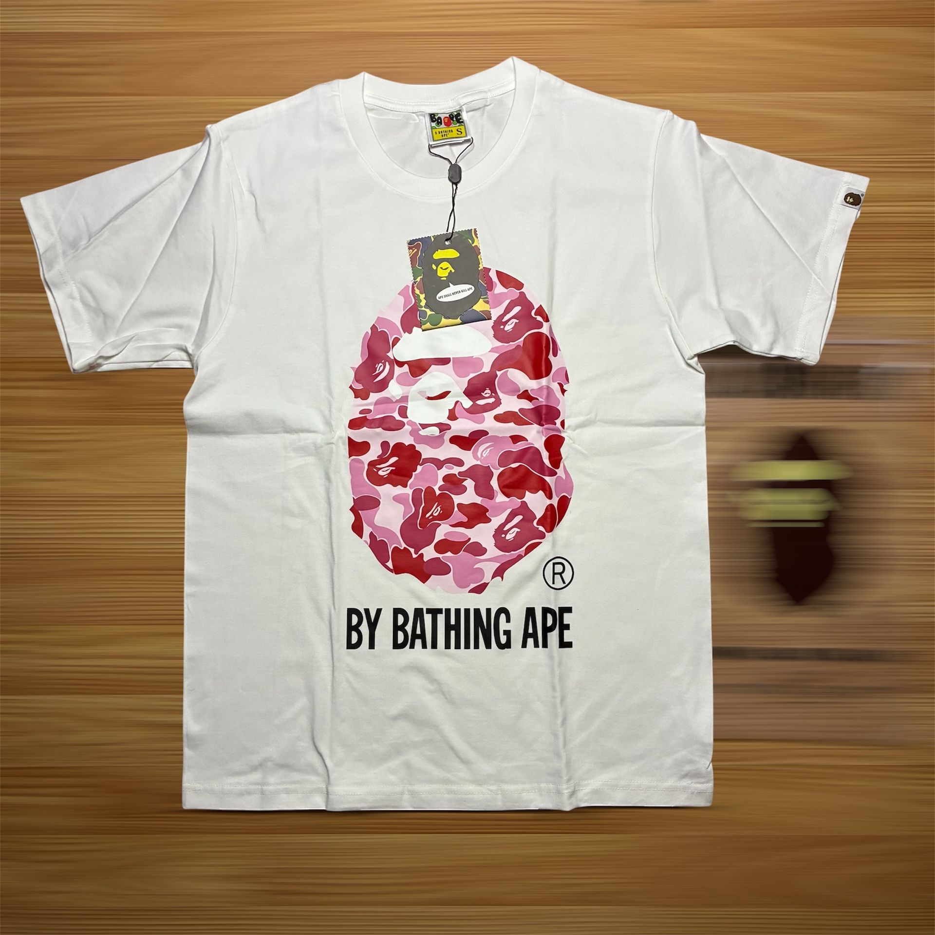 BAPE Pink Camo Ape Head T-shirt 