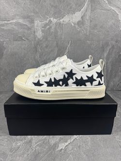 Amiri Star Court Low White And Black Sneaker