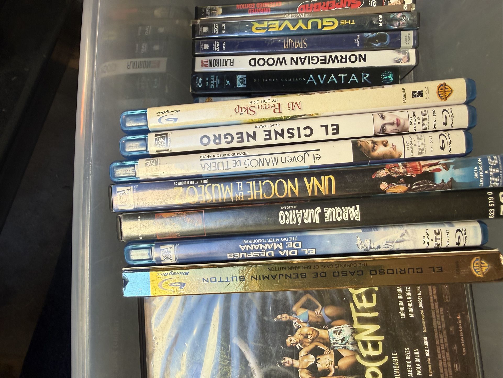 Various Blue Rays DVDs