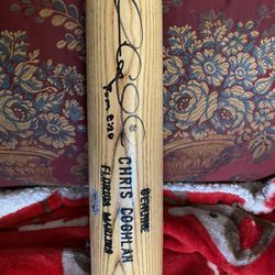 Chris Coghlan Rookie of The Year Signed Bat 